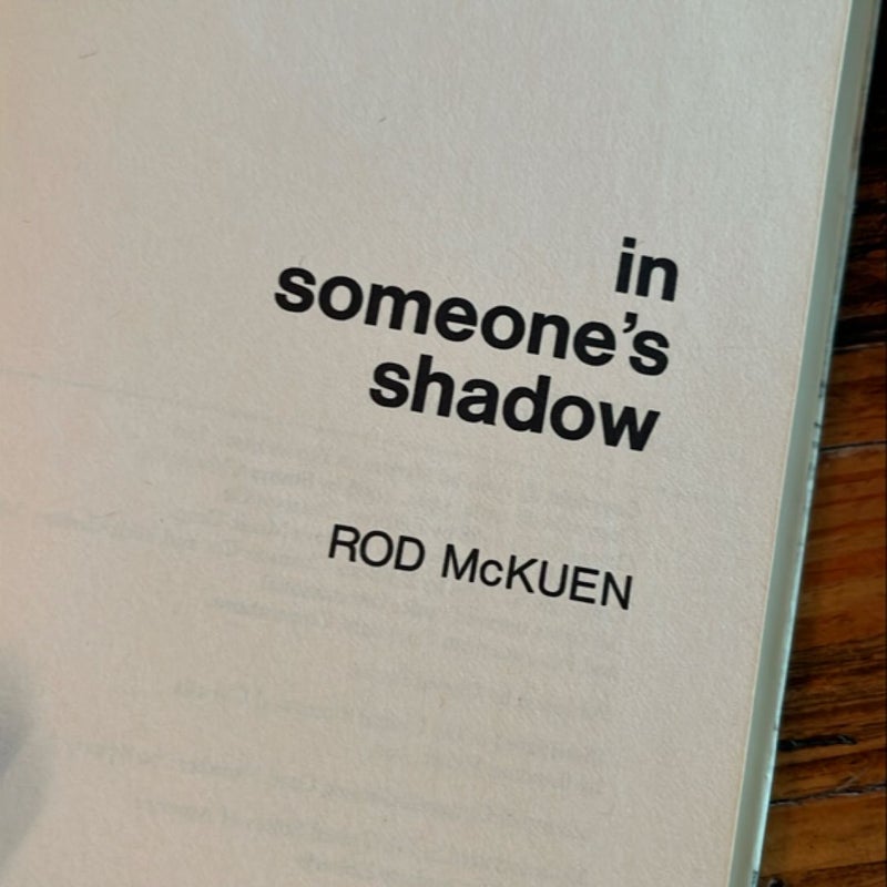 In Someone's Shadow - Rod McKuen First 1st Edition HC DJ 1969