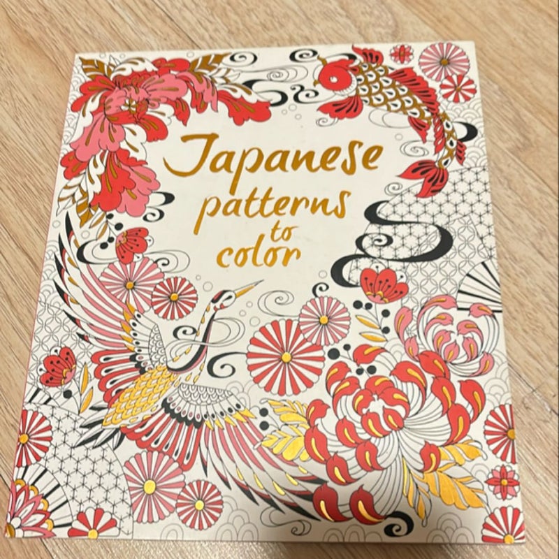 Japanese patterns to color