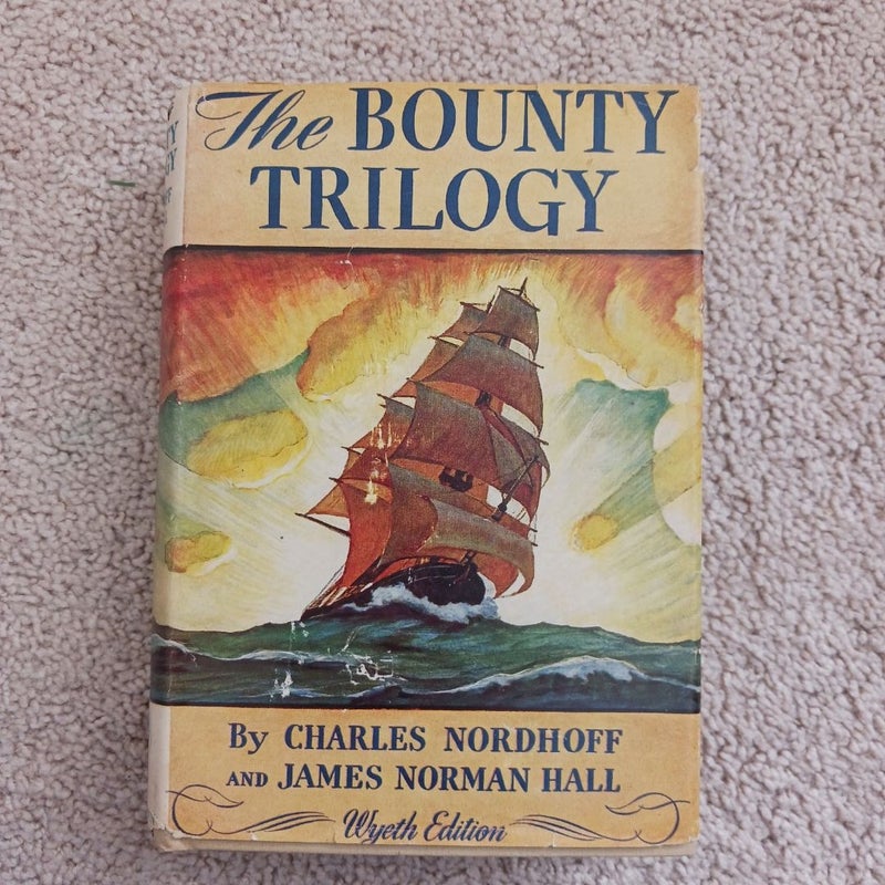 1951 the bounty trilogy charles nordhoff antique book