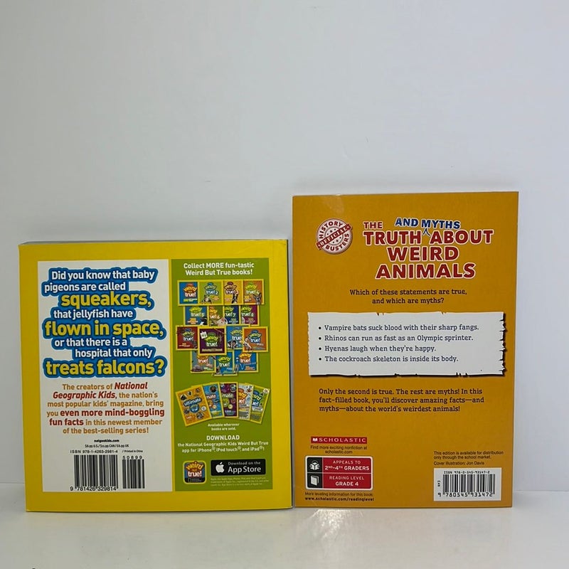 Weird Facts (2 Book) Bundle: Weird But True Animals & The Truth and Myths about Weird Animals 