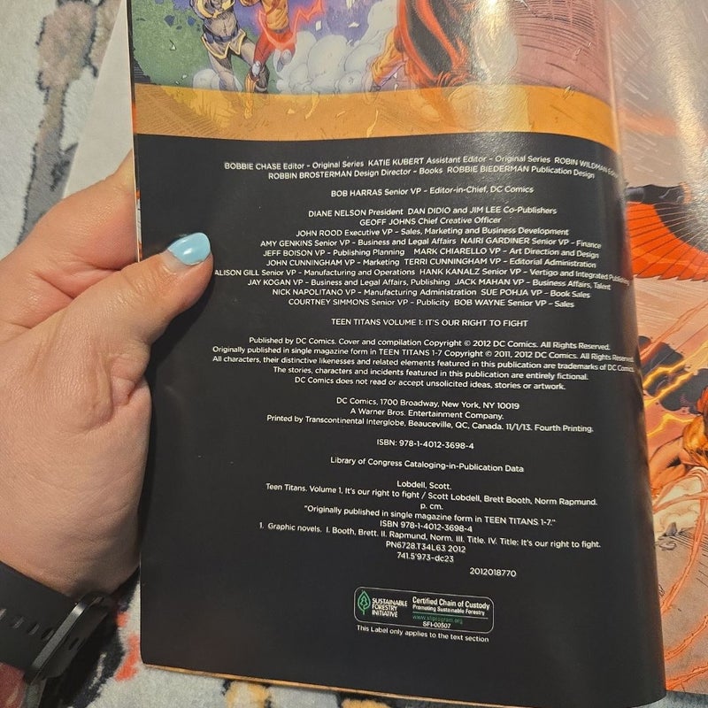 Teen Titans Vol. 1: It's Our Right to Fight (the New 52)