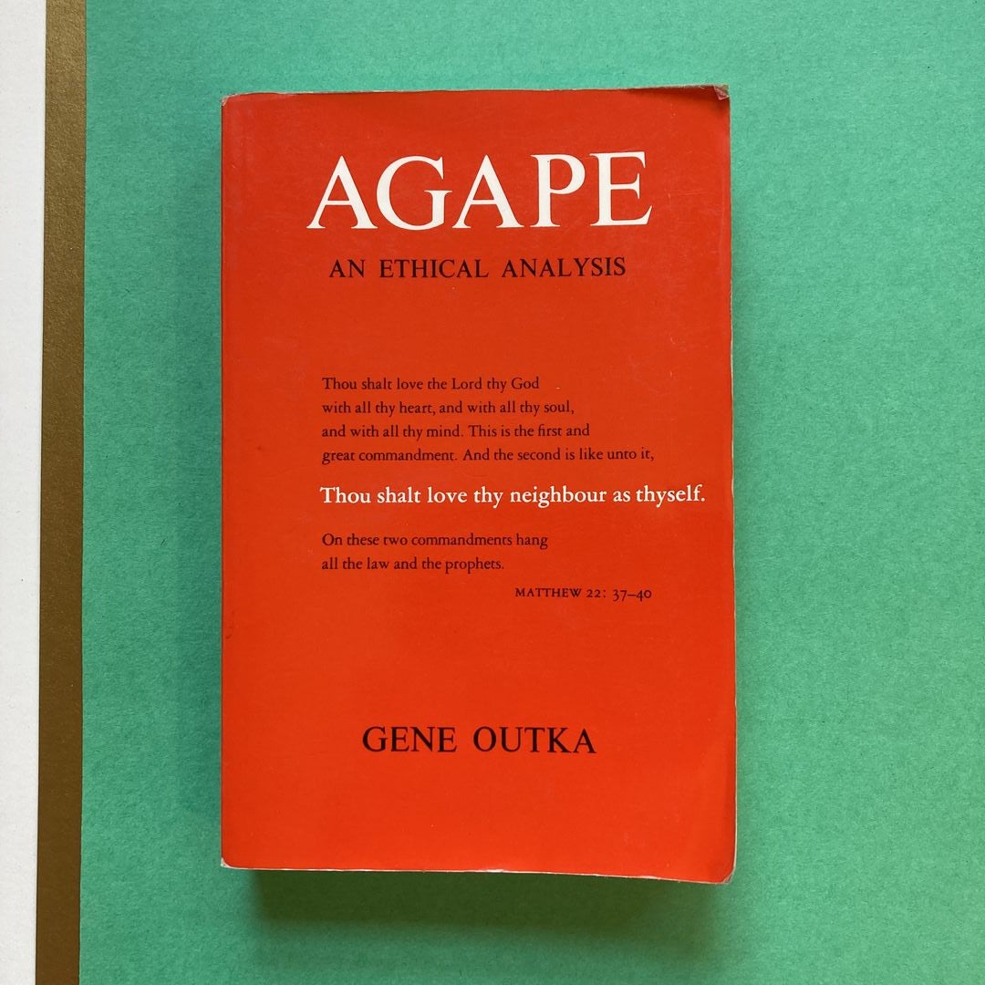 Agape by Gene Outka, Paperback | Pangobooks