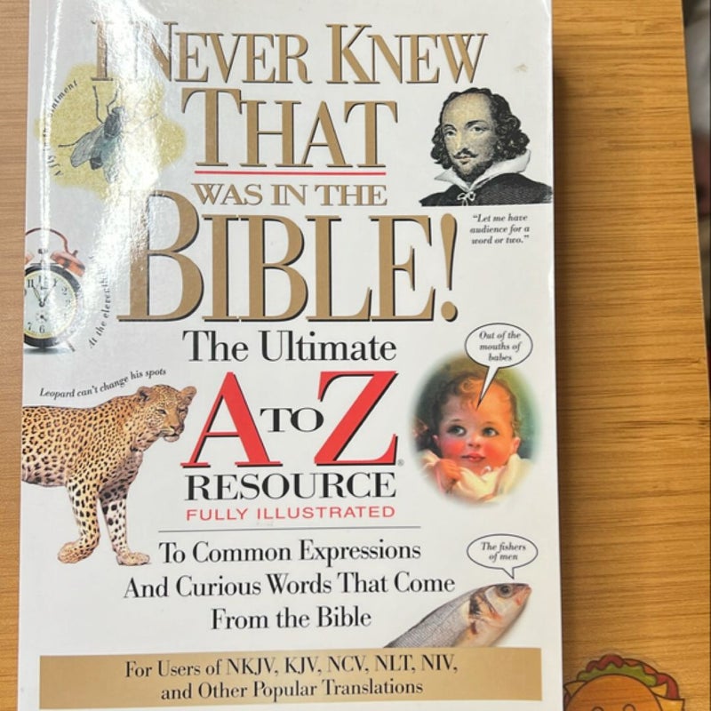 I Never Knew That Was in the Bible (A to Z Series)