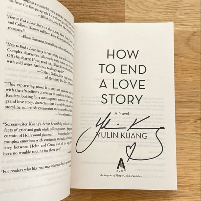 (SIGNED) How to End a Love Story 