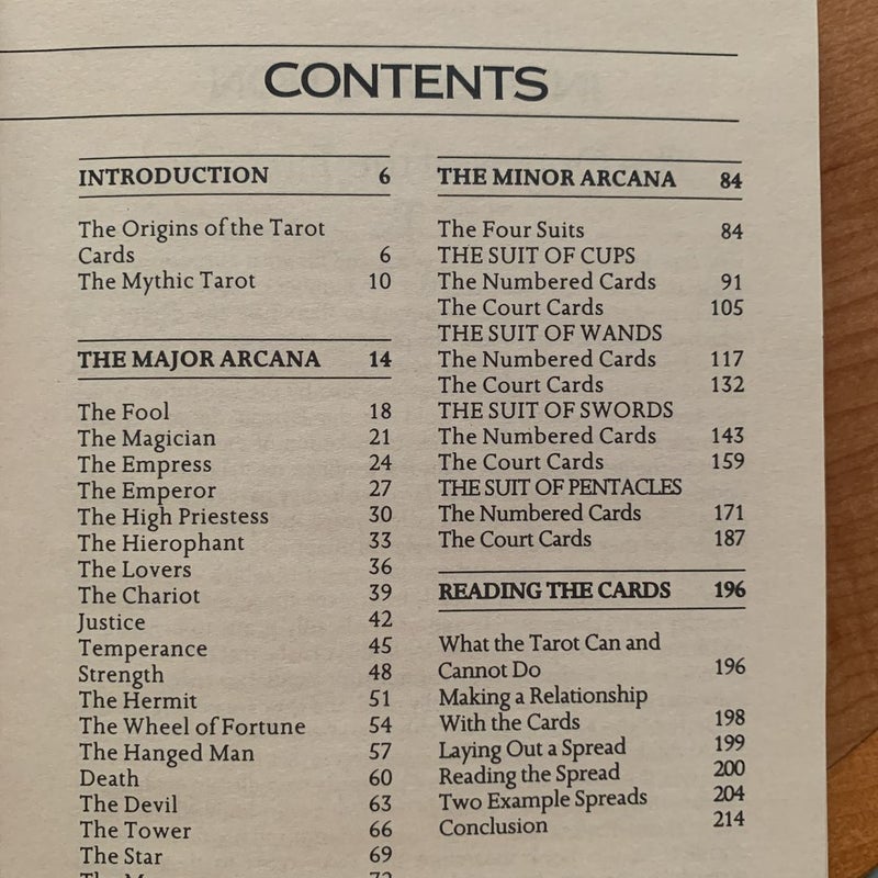 Mythic Tarot Book