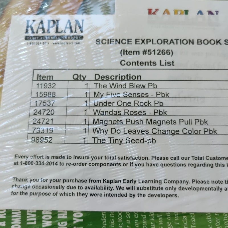 Kaplan Early Learning Science Exploration Books