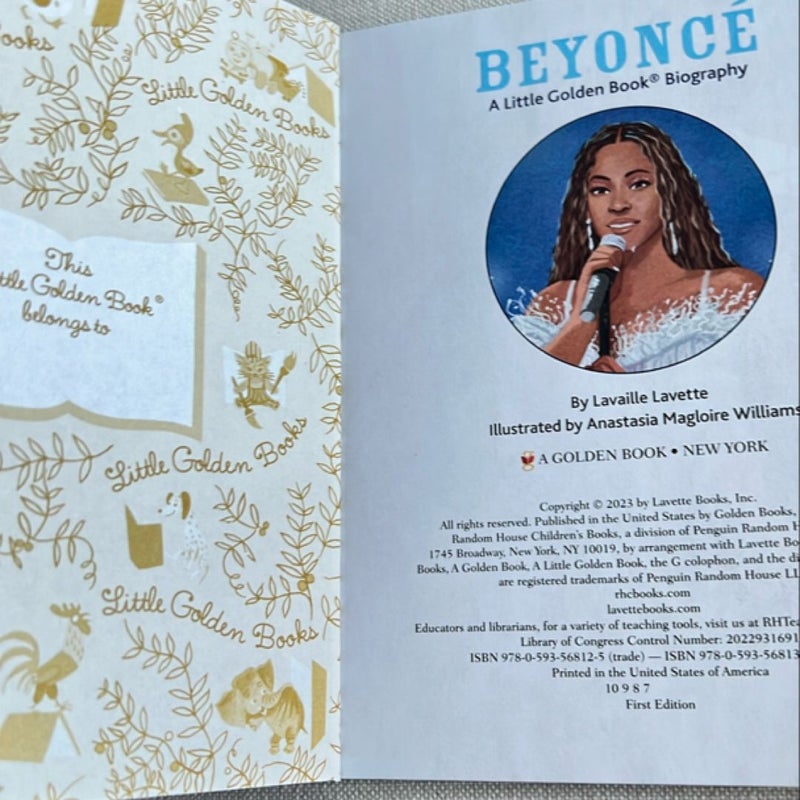 Beyonce: a Little Golden Book Biography (Presented by Ebony Jr. )