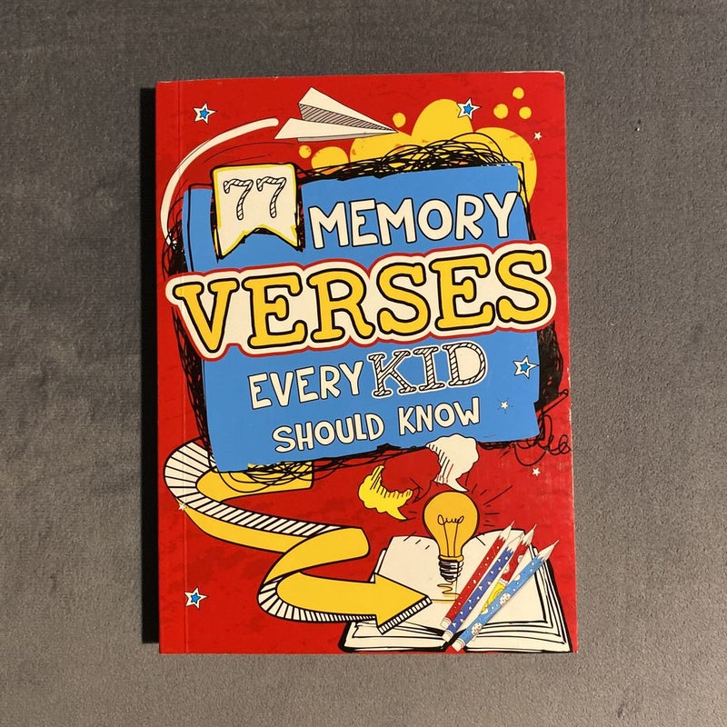 Book Softcover 77 Memory Verses Every Kid Should Know