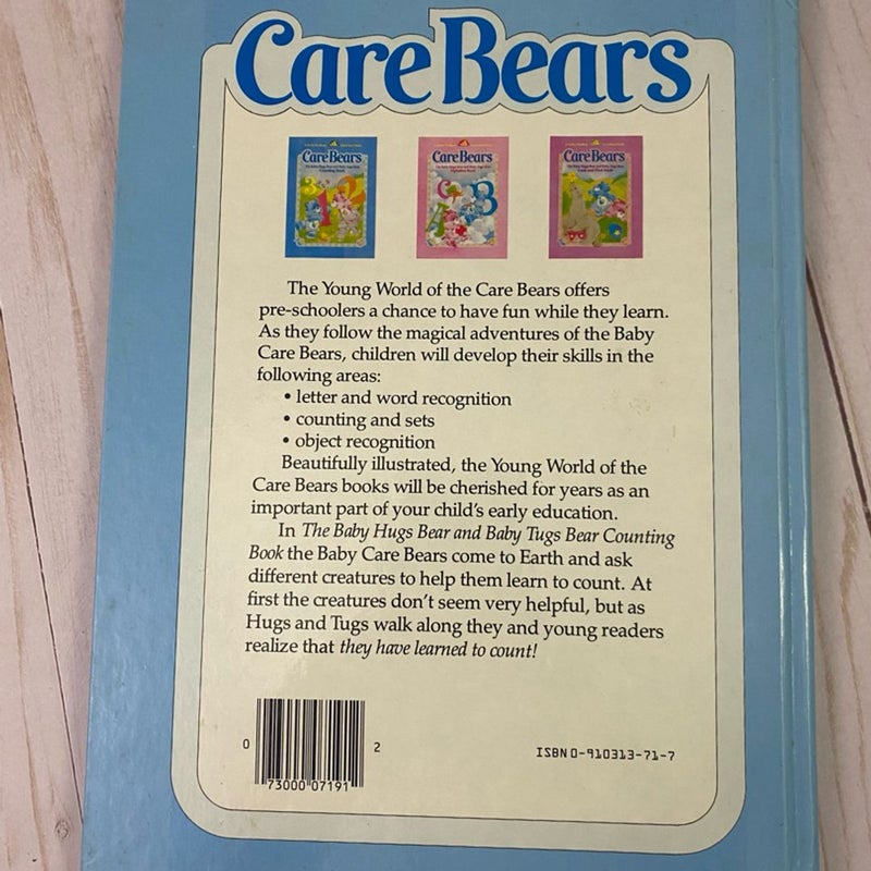 Vintage 1984 Care Bear Baby Hugs & Tugs Counting Hardcover Book 80s