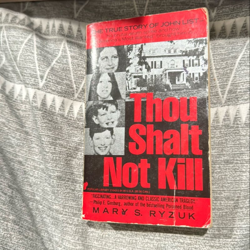 Thou Shalt Not Kill