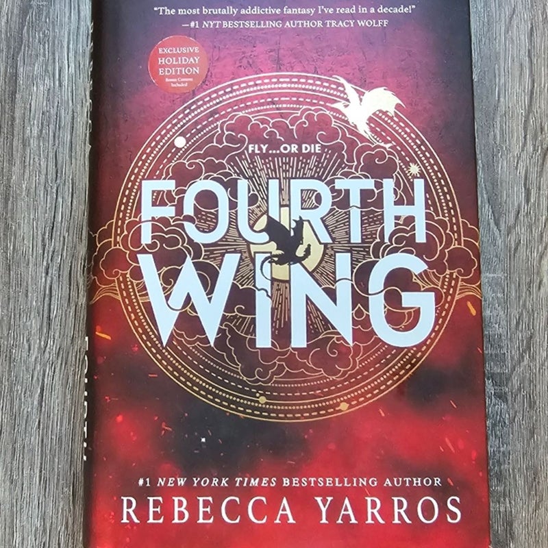 Fourth Wing Holiday Special Edition and Iron Flame Hardcover Bundle