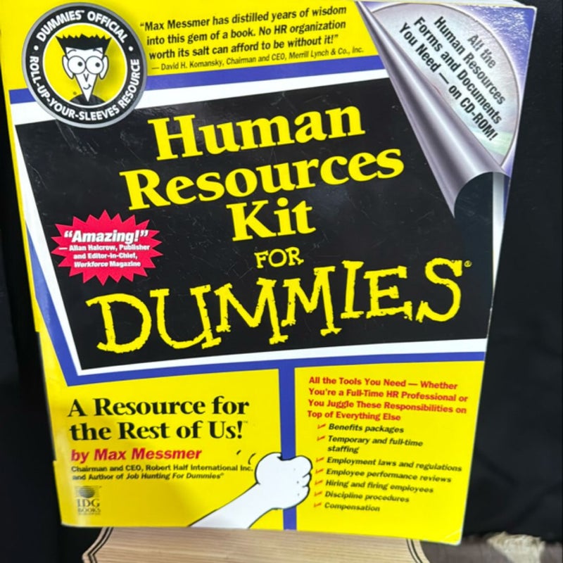 Human Resources Kit for Dummies®