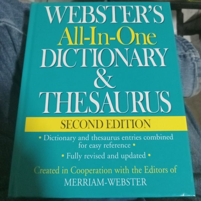 Webster's All-In-One Dictionary and Thesaurus, Second Edition