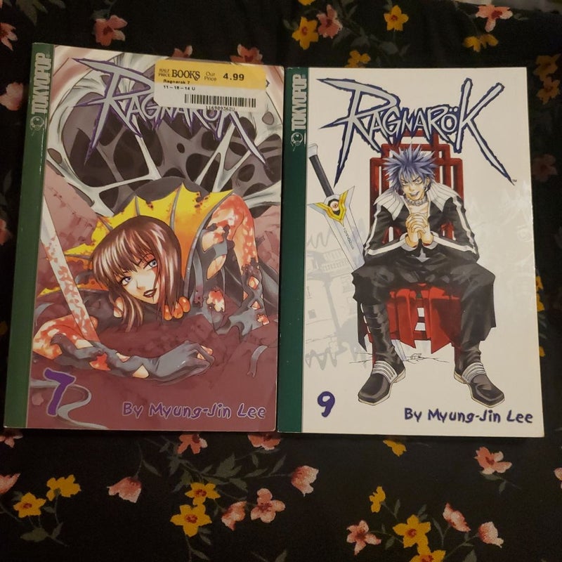 Ragnarok manga lot. Vol. 2,3,4,5,7,9,10