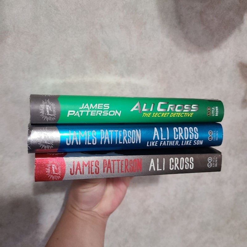 Ali Cross Detective Trio by James Patterson (3 Books) Like New Condition Trilogy