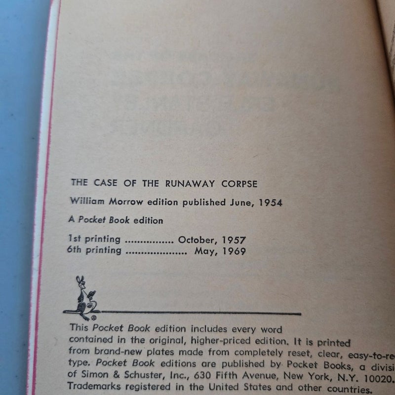 Runaway Corpse Perry Mason Mystery