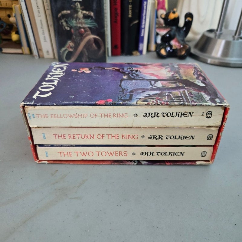 Lord of the Rings Trilogy J.R.R. Tolkien Vintage Ballantine 3 Book Box Set 1972