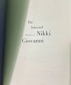 The selected poems of Nikki Giovanni