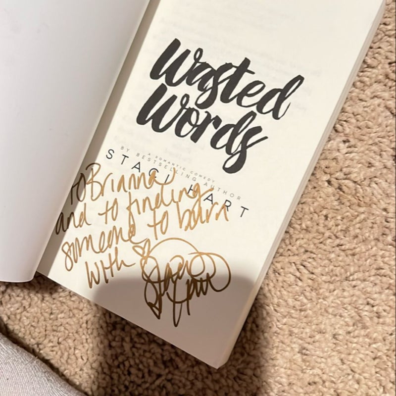 Wasted Words signed and OOP