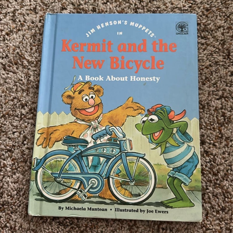 Kermit and the new bicycle 