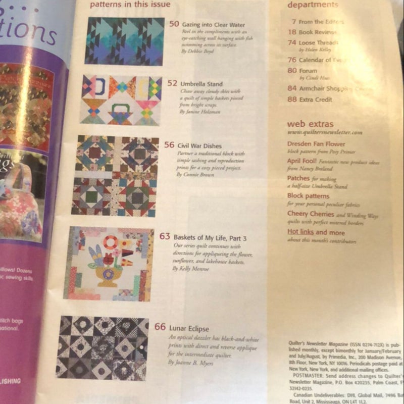 Quilters Newsletter Magazine 