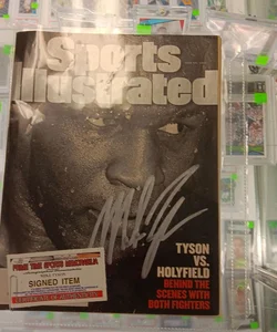 Mike Tyson Sport's Illustrated Verified  Signature 