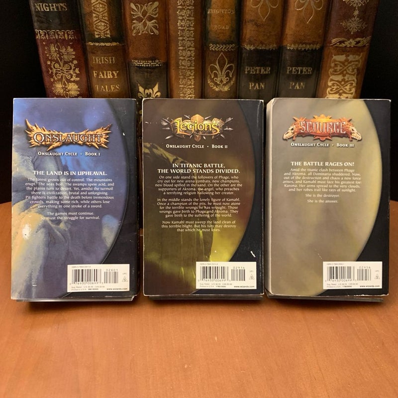 Magic The Gathering: Complete Onslaught Cycle Trilogy Set: Onslaught, Legions, Scourge, All First Edition First Printing