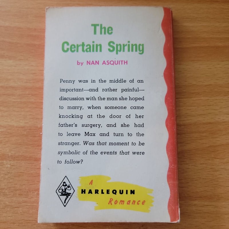 The Certain Spring (1968 Harlequin)