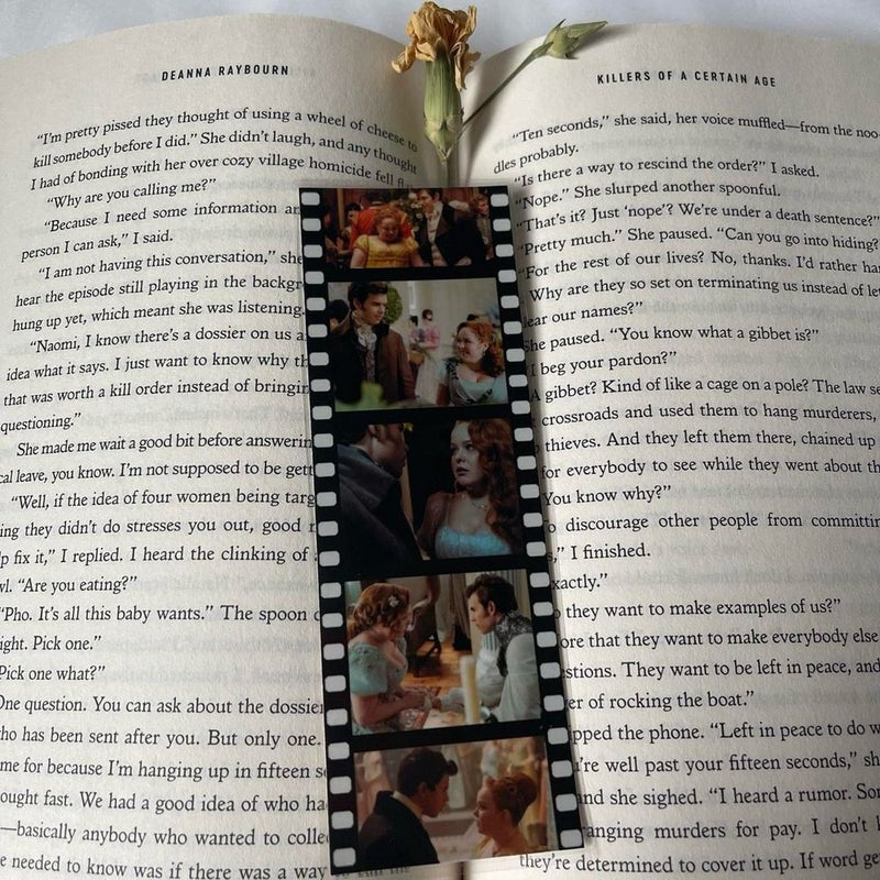 Bridgerton | Penelope and Colin film strip bookmark 