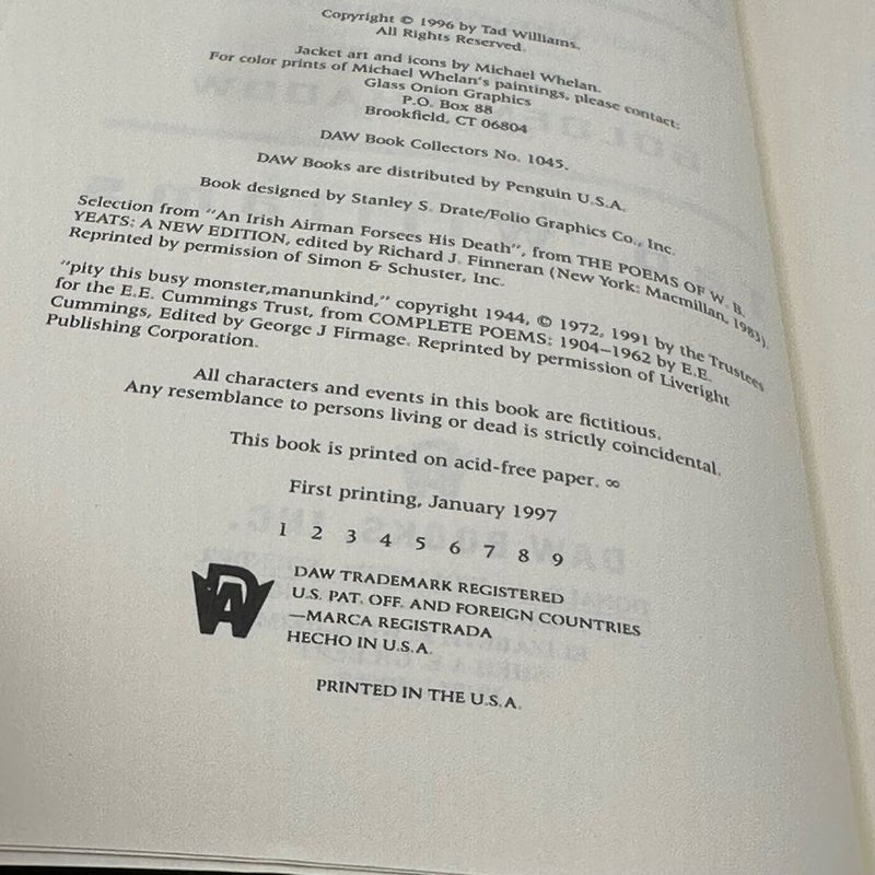 City of Golden Shadow (1st edition 1st printing)