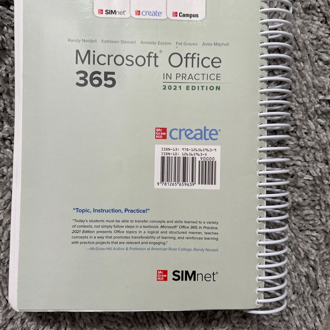 Microsoft Office 365 In Practice 2021 Edition Textbook By Randy Nordell   5c365f9b 8572 4d5f B18d 3c1062509e22