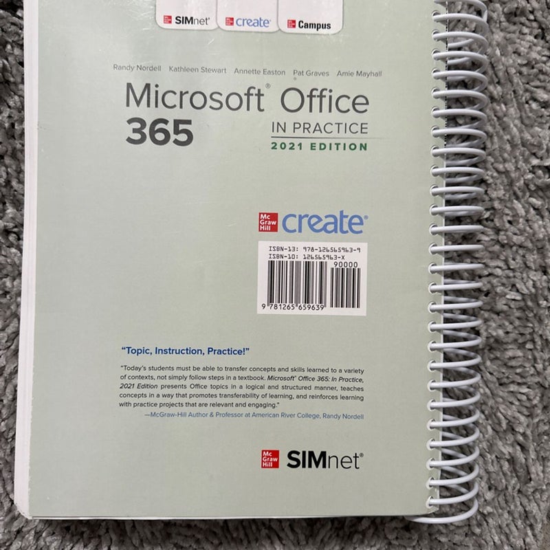 Microsoft Office 365 In Practice 2021 Edition Textbook