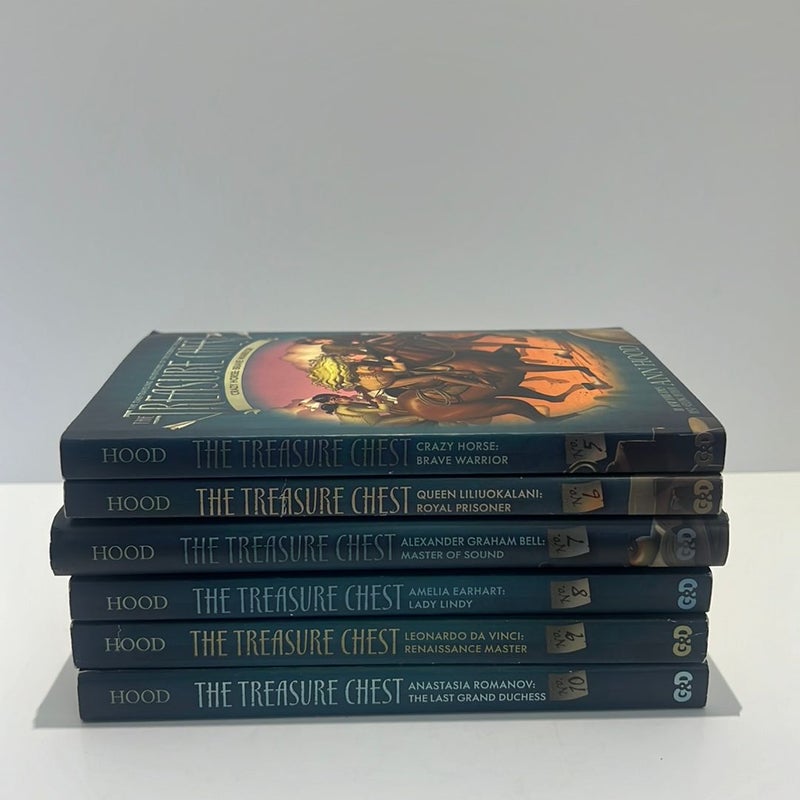 The Treasure Chest Series (Book 5-10): Crazy Horse, Queen Liliuokalani, Alexandra Graham Bell, Amelia Earhart, Leonardo Da Vinci, & Anastasia Romanov 