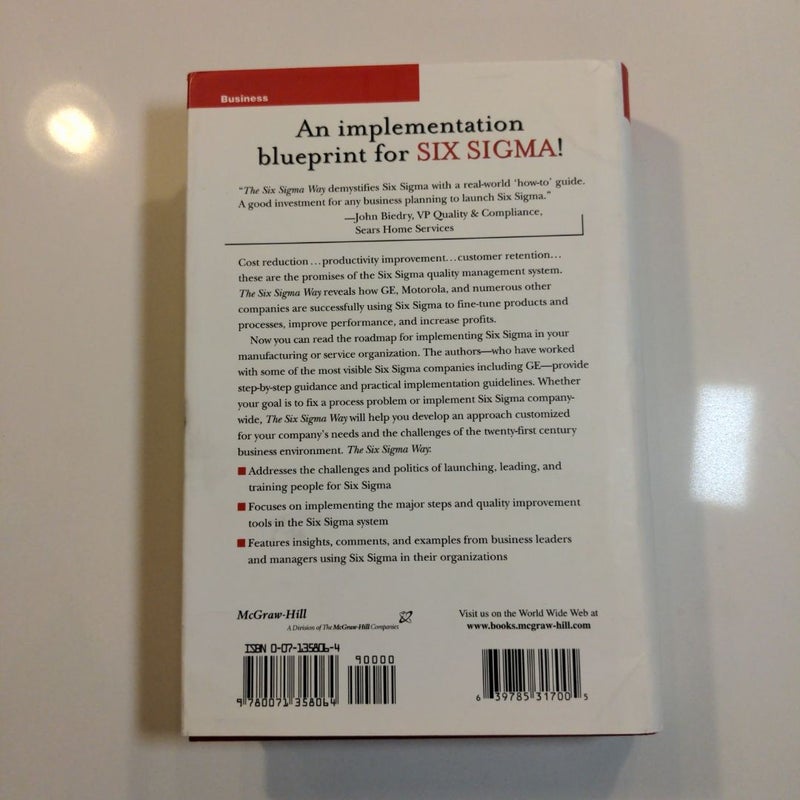 The Six Sigma Way: How GE, Motorola, and Other Top Companies Are Honing Their Performance