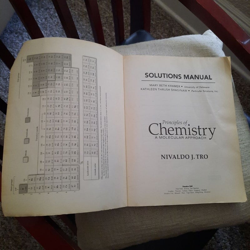 Solutions Manual for Principles of Chemistry