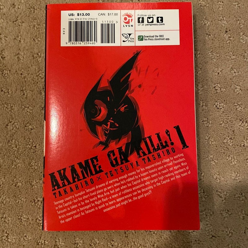 Akame Ga KILL!, Vol. 1