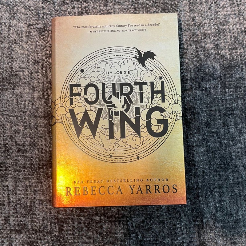 Fourth Wing - First edition with sprayed edges by Rebecca