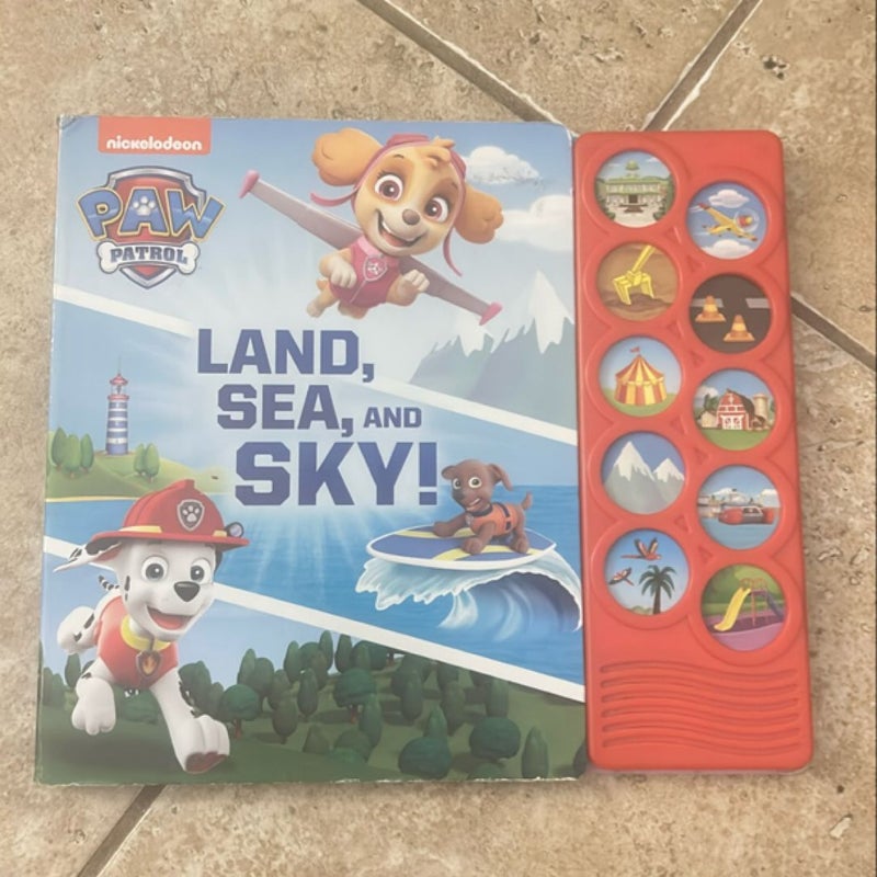 Nickelodeon PAW Patrol: Land, Sea, and Sky! Sound Book