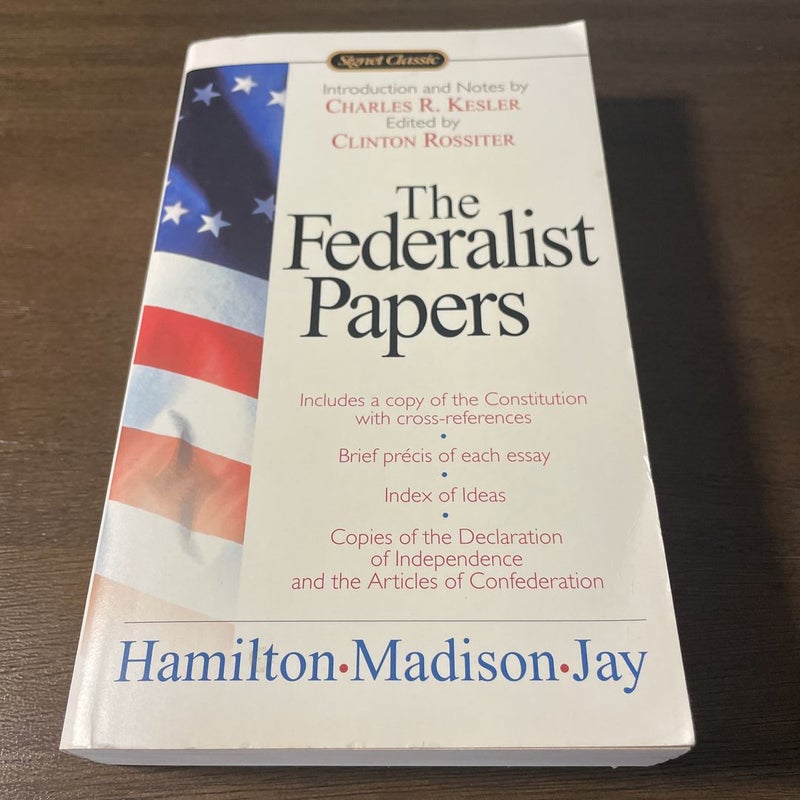 The federalist discount papers signet classics