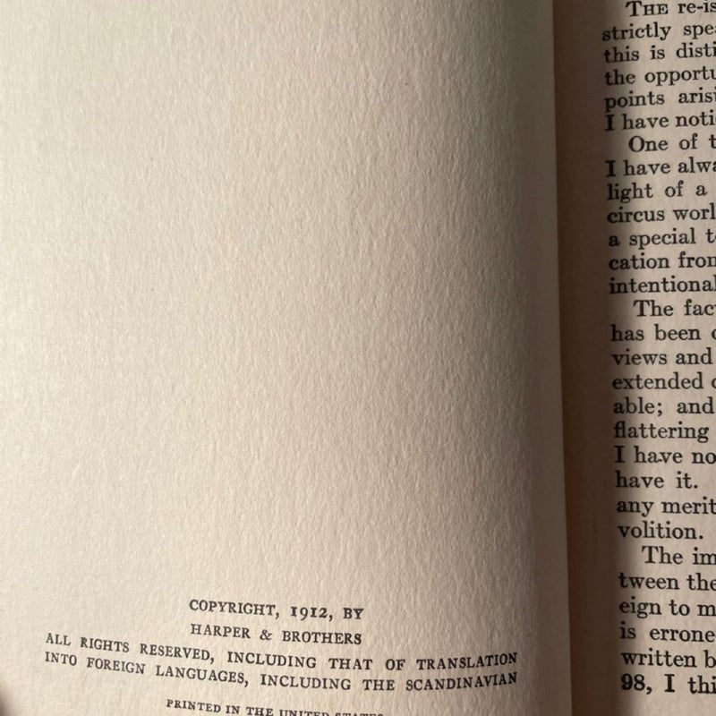 A Personal Record by Joseph Conrad Antique 1923 Hardcover - Doubleday Printing