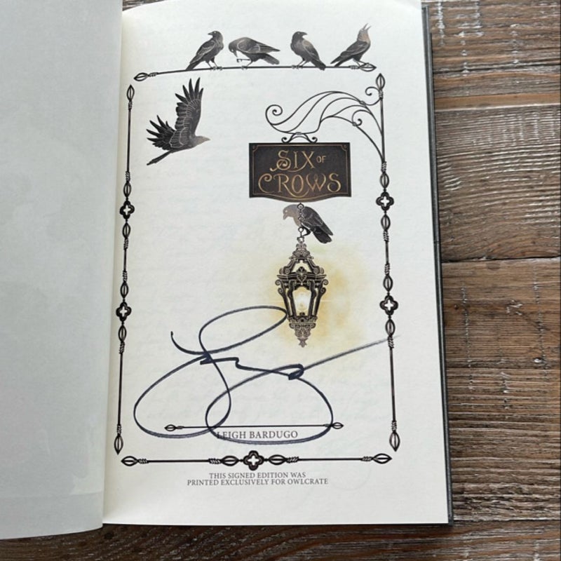 Six of Crows & Crooked Kingdom Signed Owlcrate Editions by