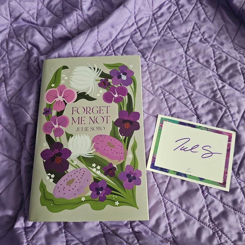 Foxglove Forget Me Not signed bookplate