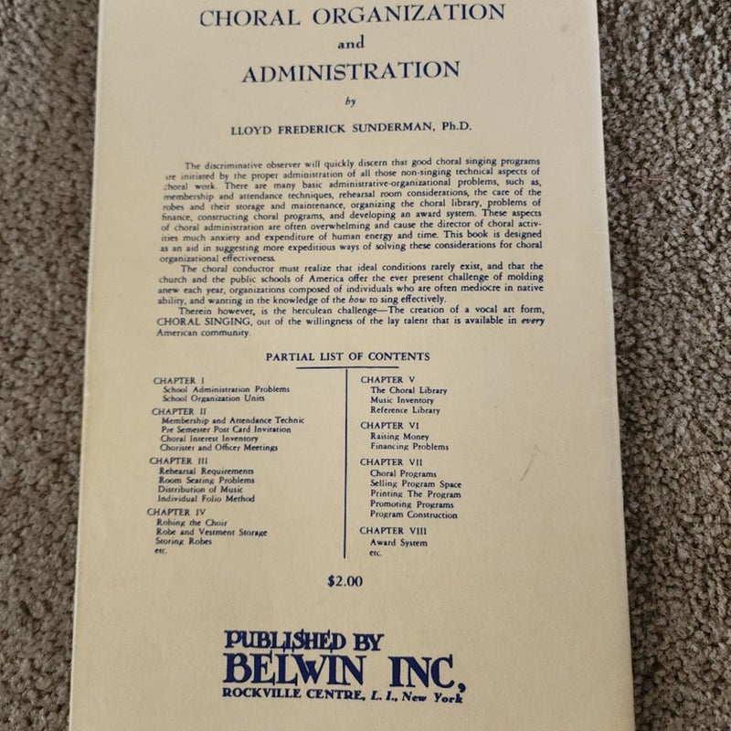 The Chancel Choir Book 