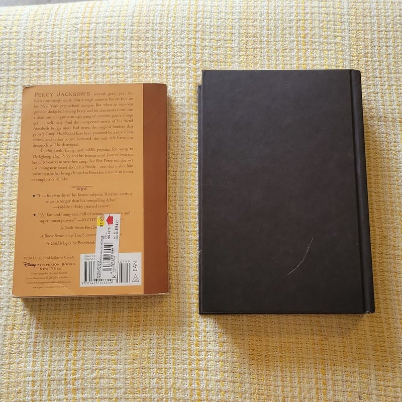 Percy Jackson books 2 and 5 - The Sea of Monsters - The Last Olympian