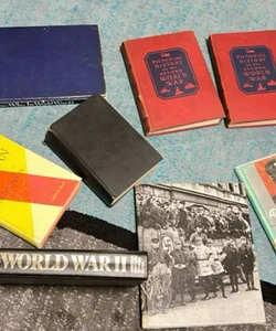 8 Hardcover books WW2 , Adolf Hitler pictorial history WW2 