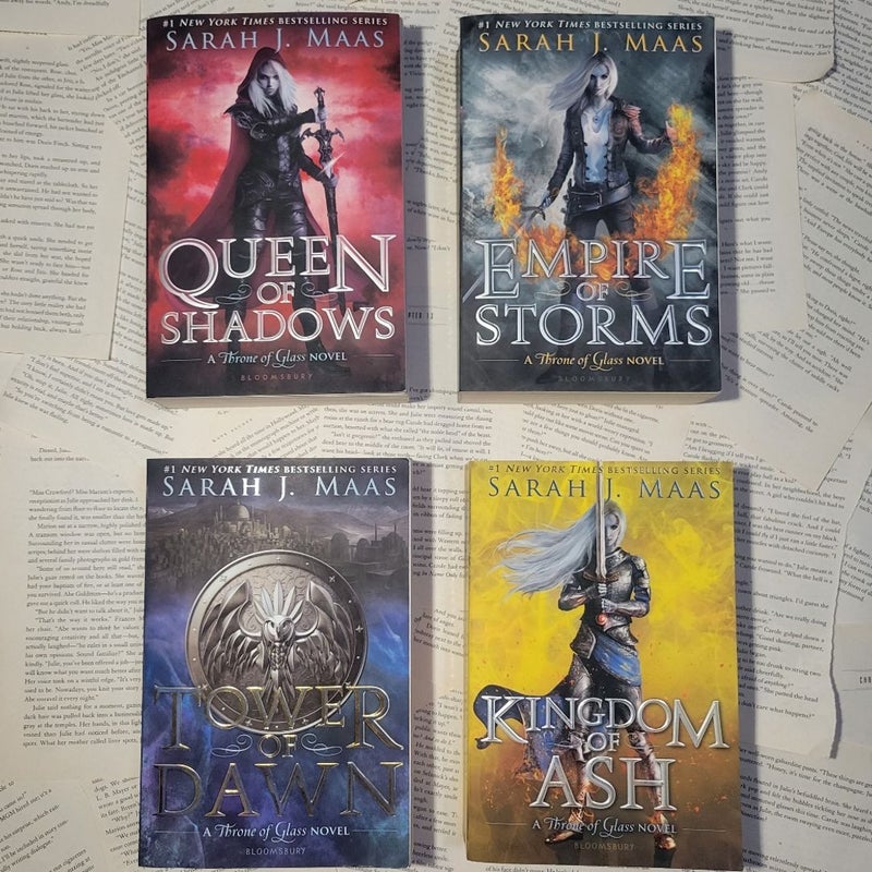 • Throne of Glass • full series • Sarah J. Maas • OOP • 8 book set