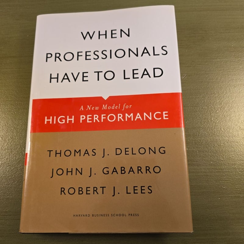 When Professionals Have to Lead