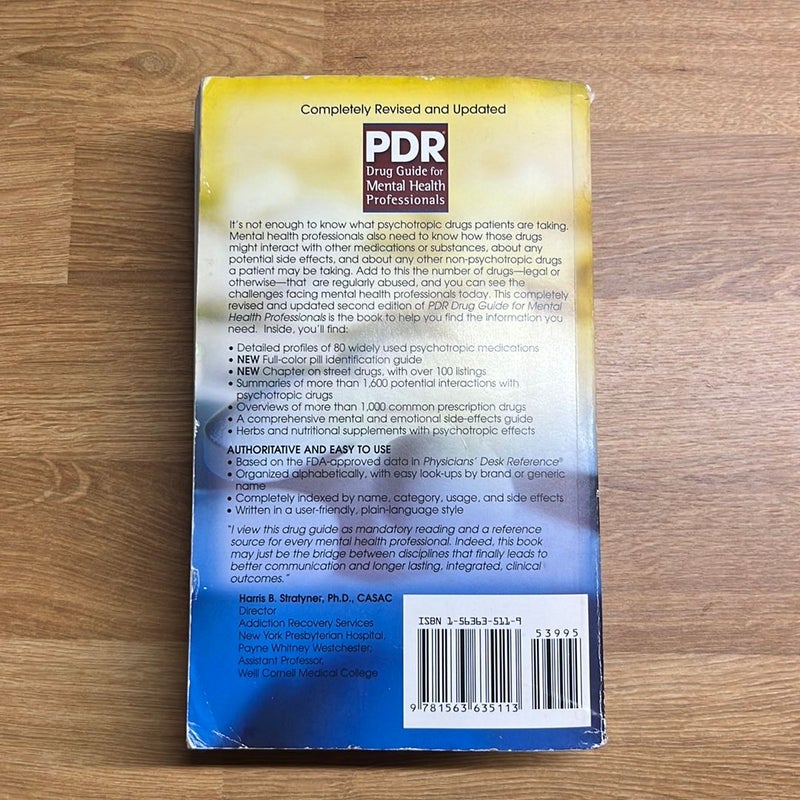 PDR Drug Guide for Mental Health Professionals