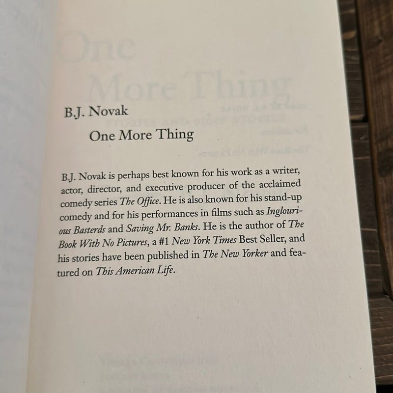 One More Thing