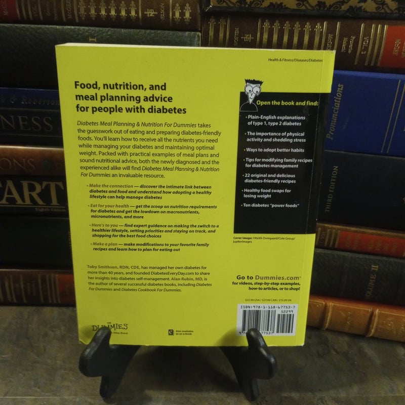 Diabetes Meal Planning and Nutrition for Dummies by Toby Smithson